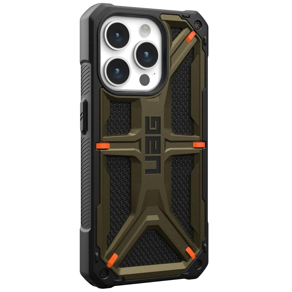 Hülle für Apple iPhone 15 Pro Max, Urban Armor Gear, Monarch Kevlar, Grün