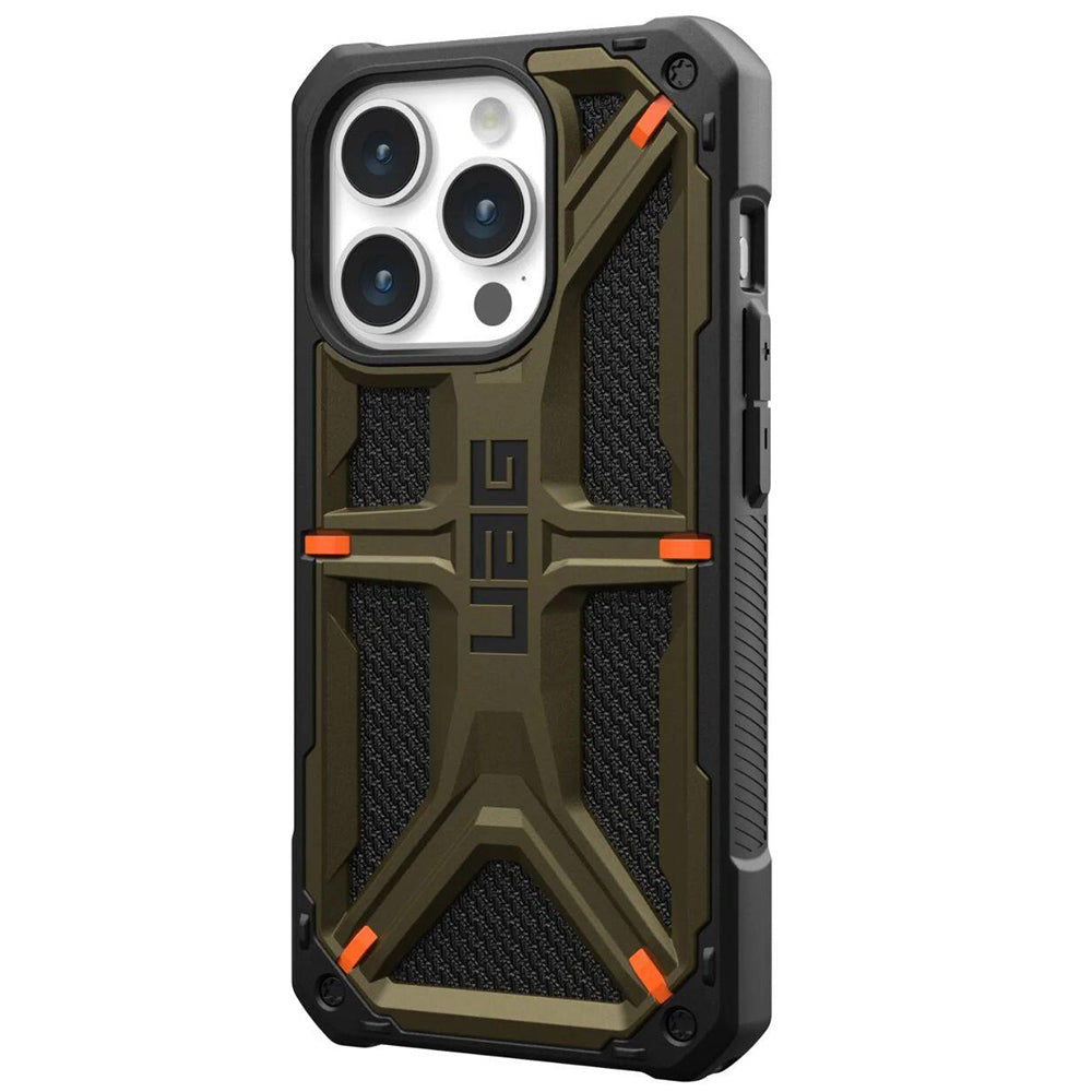 Hülle für Apple iPhone 15 Pro Max, Urban Armor Gear, Monarch Kevlar, Grün