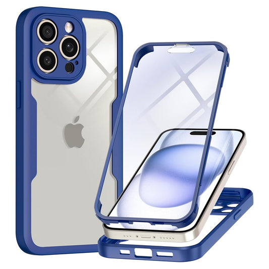 Hülle für Apple iPhone 15 Pro, Techsuit, ColorVerse 360, Blau