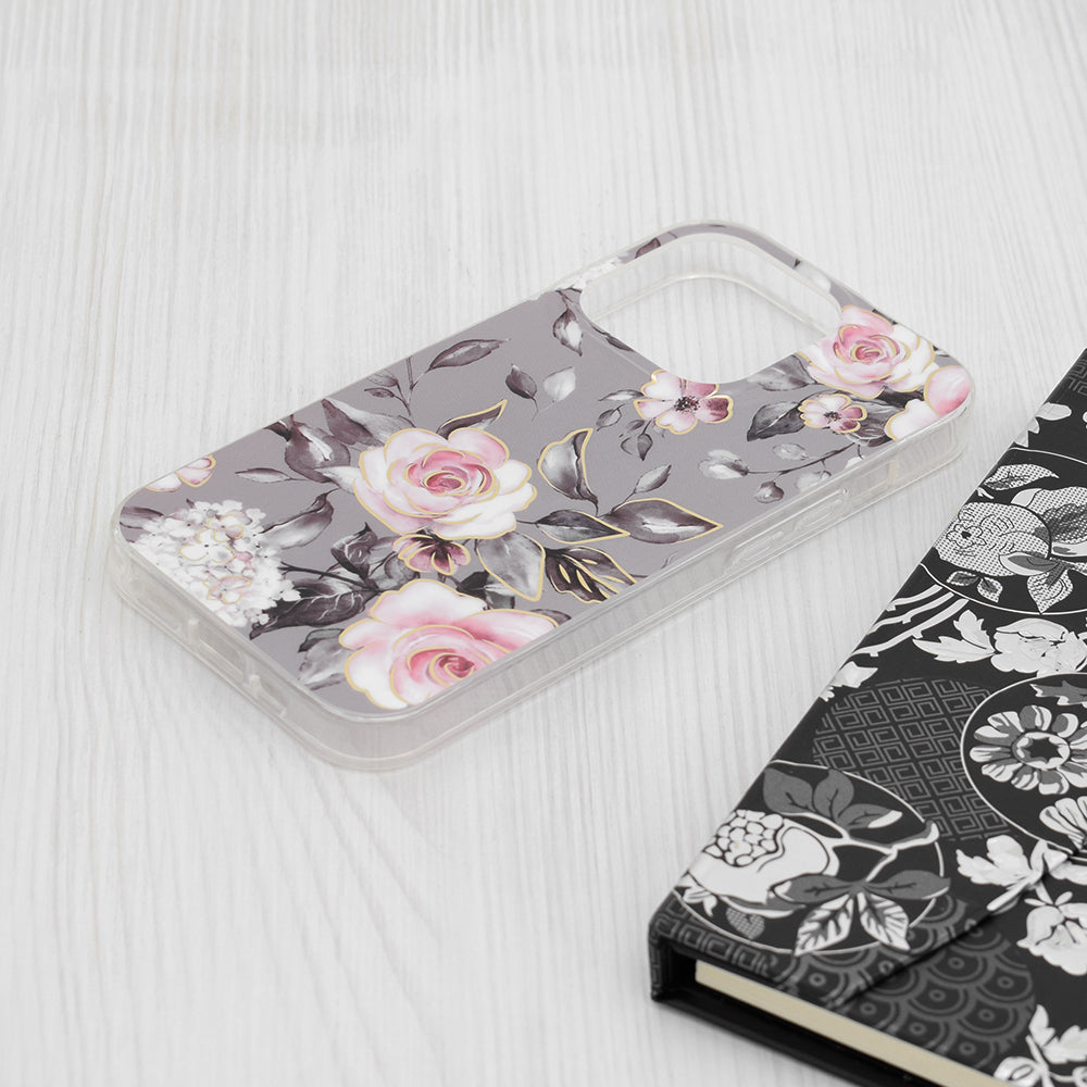 Case for Apple iPhone 15 Pro, Techsuit, Marble, Gray