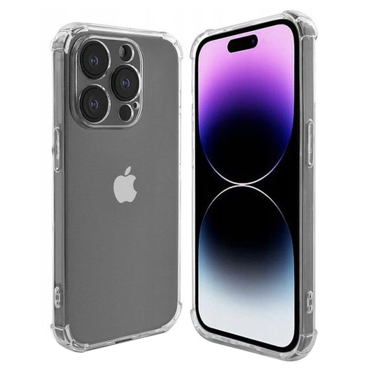Hülle für Apple iPhone 15 Pro, Techsuit, stoßfest klar, transparent