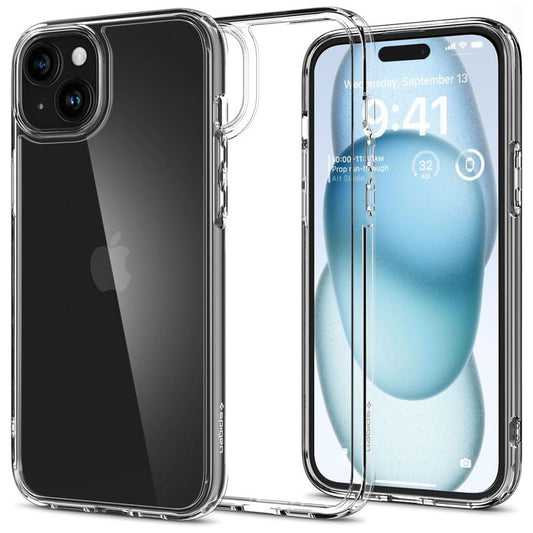 Hülle für Apple iPhone 15, Spigen, Ultra Hybrid, Transparent ACS06793