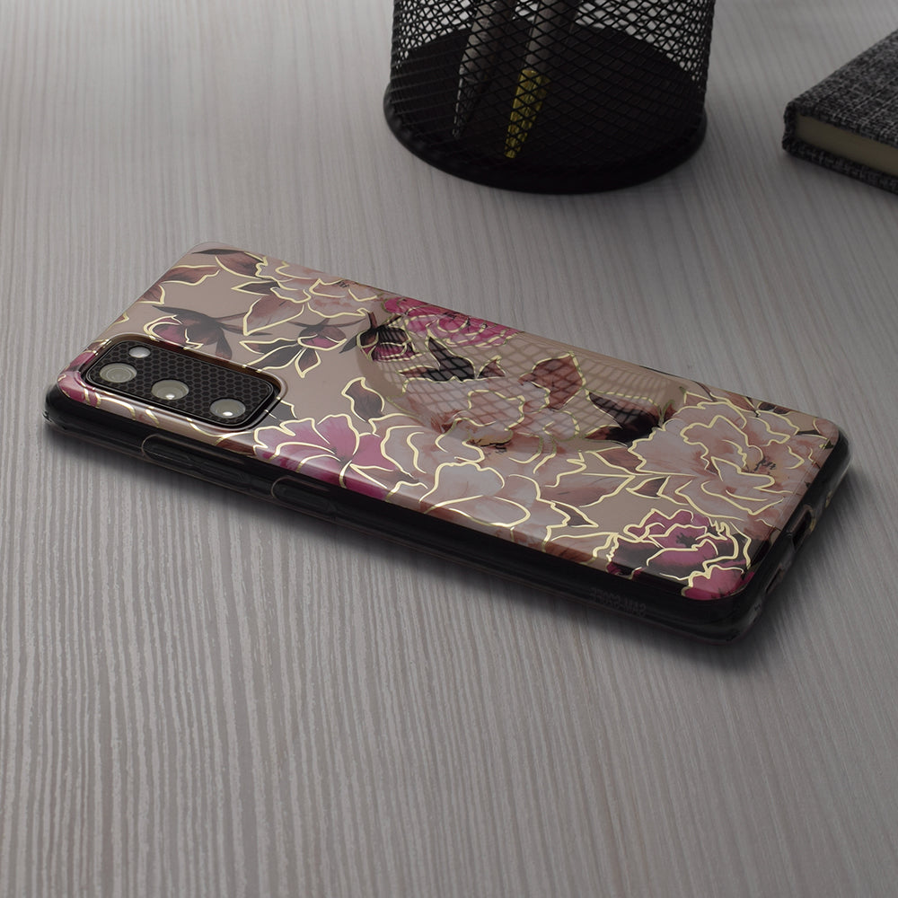 Hülle für Apple iPhone 15, Techsuit, Marble, Beige