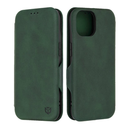 Hülle für Apple iPhone 15, Techsuit, Safe Wallet Plus, Grün