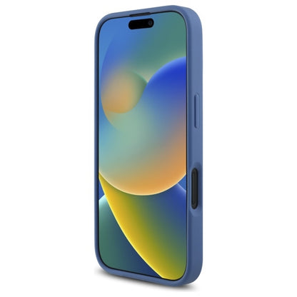 Hülle für Apple iPhone 16, Guess, 4G Big Logo, Blau