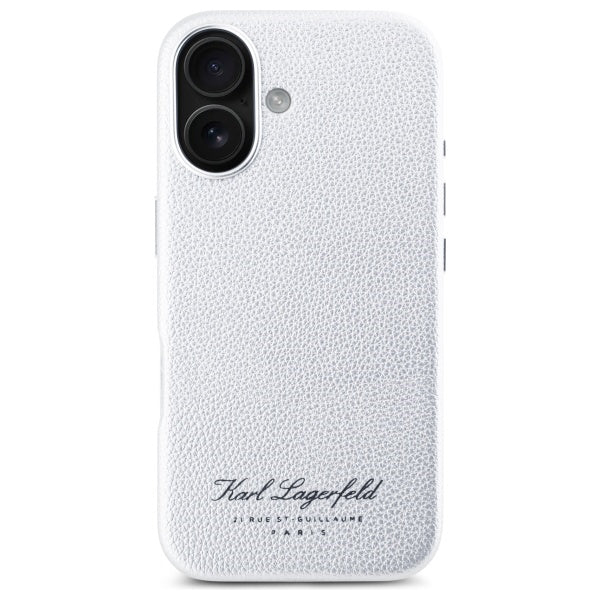 Hülle für Apple iPhone 16, Karl Lagerfeld, RSG, Grau