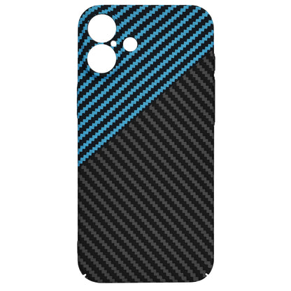 Hülle für Apple iPhone 16 Plus, Techsuit, Carbonite FiberShell, Schwarz Blau