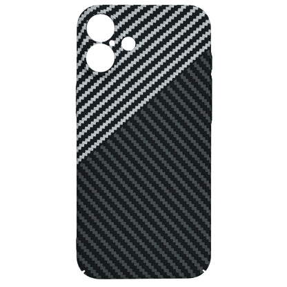 Hülle für Apple iPhone 16 Plus, Techsuit, Carbonite FiberShell, Schwarz Grau