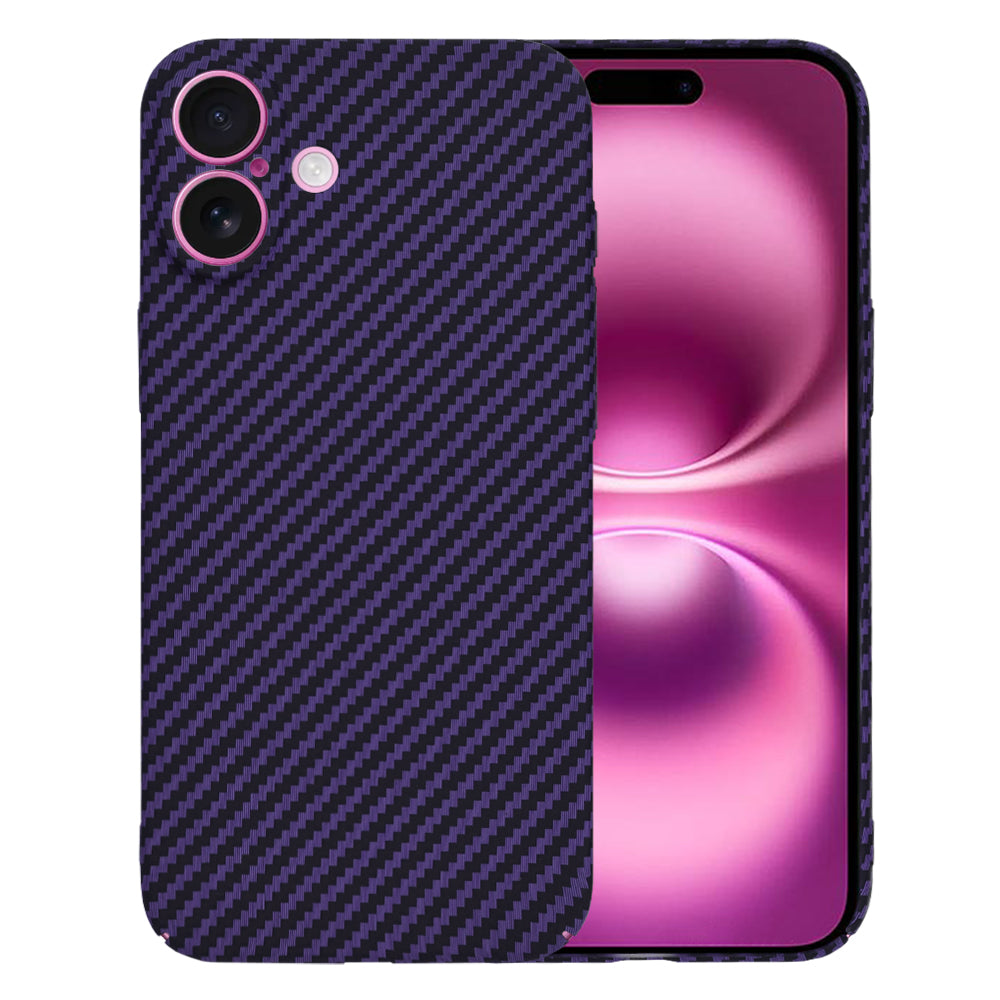 Case for Apple iPhone 16 Plus, Techsuit, Carbonite FiberShell, Purple