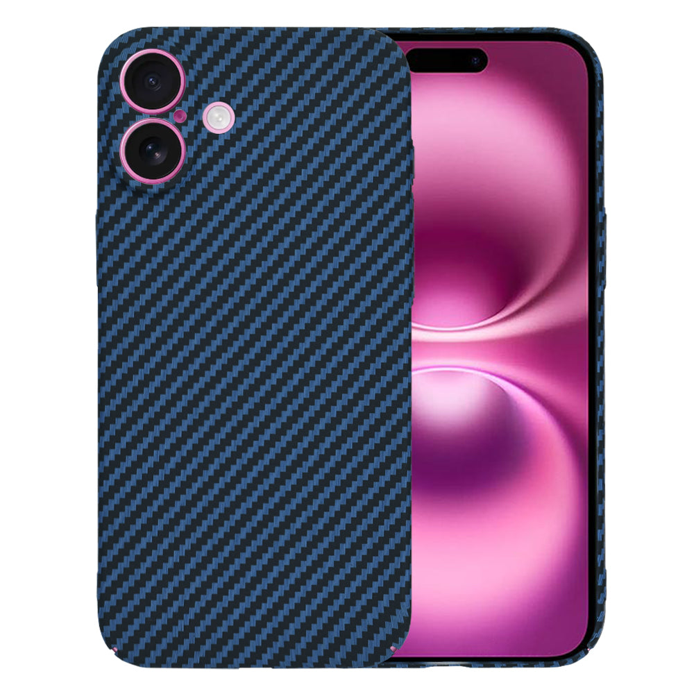 Hülle für Apple iPhone 16 Plus, Techsuit, Carbonite FiberShell, Türkis