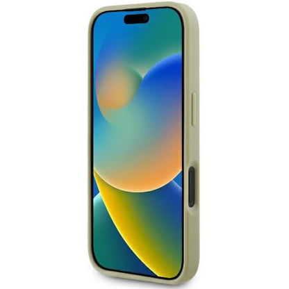 Hülle für Apple iPhone 16 Pro, Guess, Fixed Glitter Big 4G, Gold