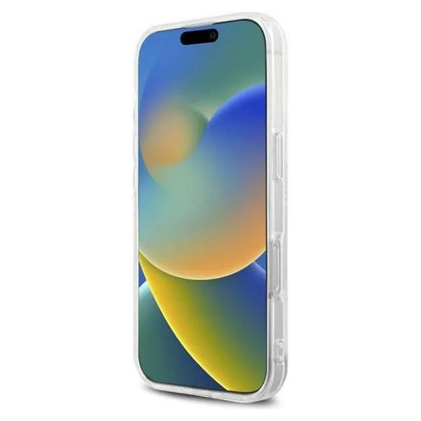 Hülle für Apple iPhone 16 Pro, Karl Lagerfeld, IML Rhinestones Karl's Head, Transparent