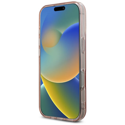 Hülle für Apple iPhone 16 Pro, Karl Lagerfeld, IML Rhinestones Pink Logo, Rosa