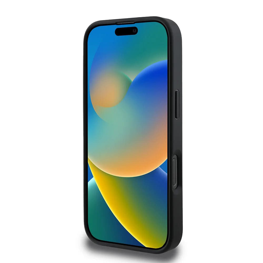 Hülle für Apple iPhone 16 Pro Max, Guess, 4G Big Logo, Schwarz