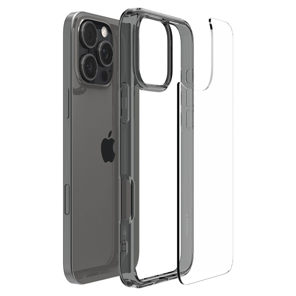 Hülle für Apple iPhone 16 Pro Max, Spigen, Ultra Hybrid, Rauchgrau ACS07994