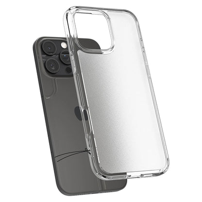 Hülle für Apple iPhone 16 Pro Max, Spigen, Ultra Hybrid, Satiniert Transparent ACS07993