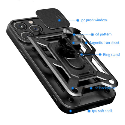 Hülle für Apple iPhone 16 Pro Max, Techsuit, CamShield, Rosa