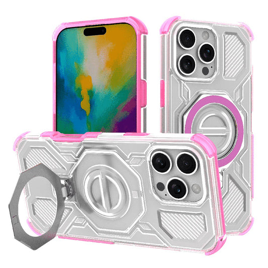 Hülle für Apple iPhone 16 Pro Max, Techsuit, Carbon Shield Pro, Rosa