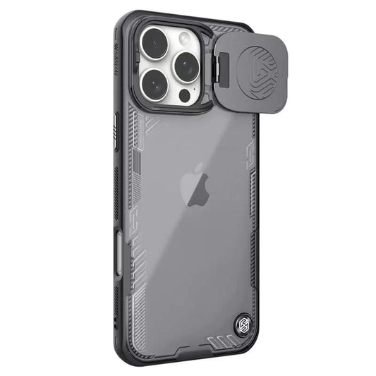 Hülle für Apple iPhone 16 Pro, Nillkin, Iceblade Prop (ohne Kameraausschnitt), Schwarz