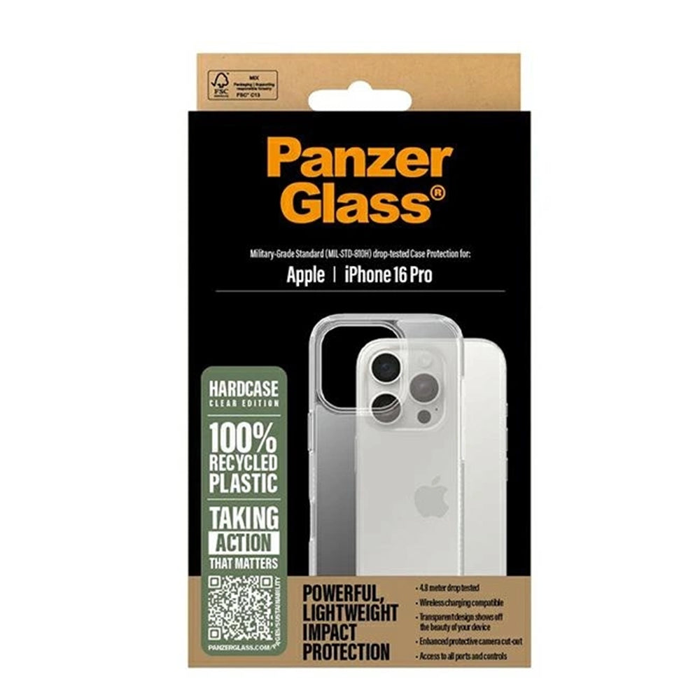Hülle für Apple iPhone 16 Pro, PanzerGlass, HardCase, Transparent