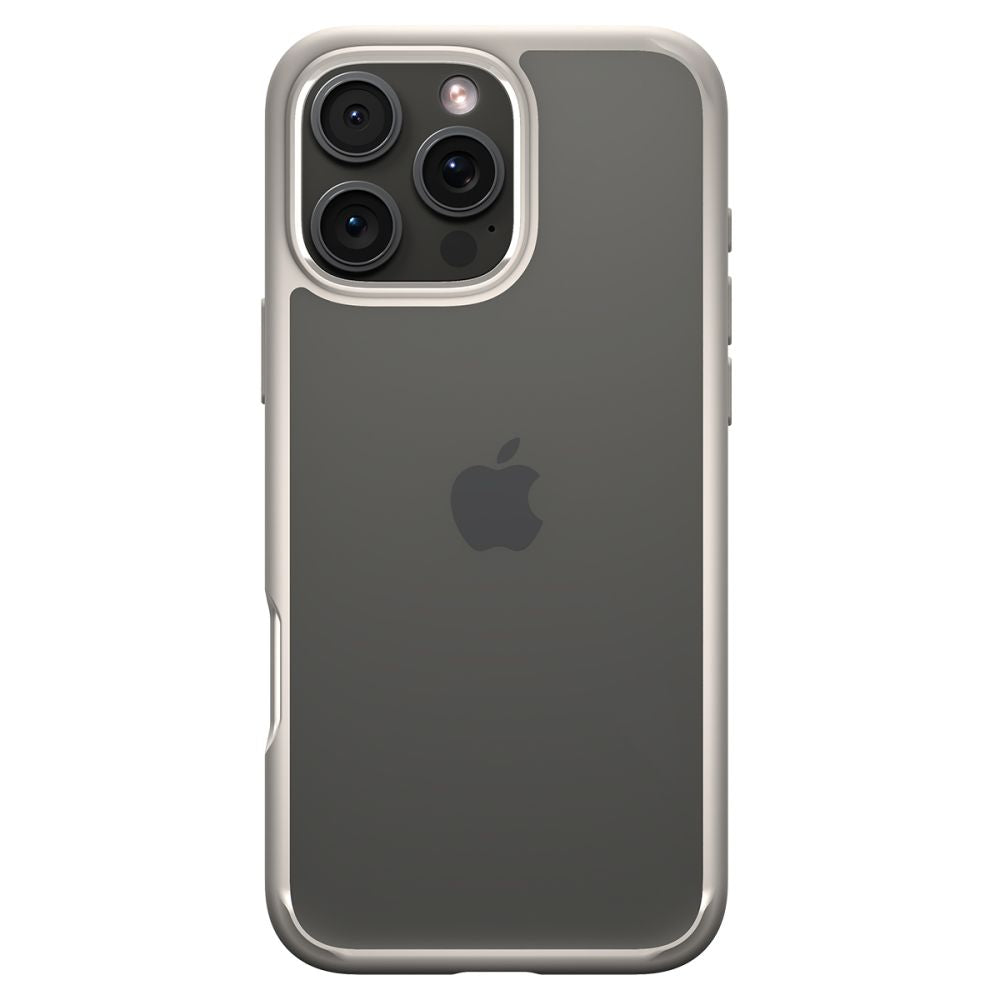 Hülle für Apple iPhone 16 Pro, Spigen, Ultra Hybrid, Beige ACS08127