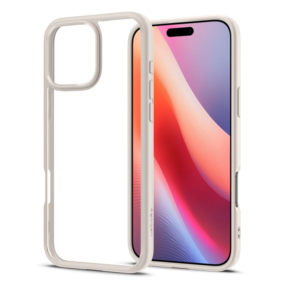 Hülle für Apple iPhone 16 Pro, Spigen, Ultra Hybrid, Beige ACS08127
