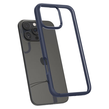 Hülle für Apple iPhone 16 Pro, Spigen, Ultra Hybrid, Marineblau ACS08126