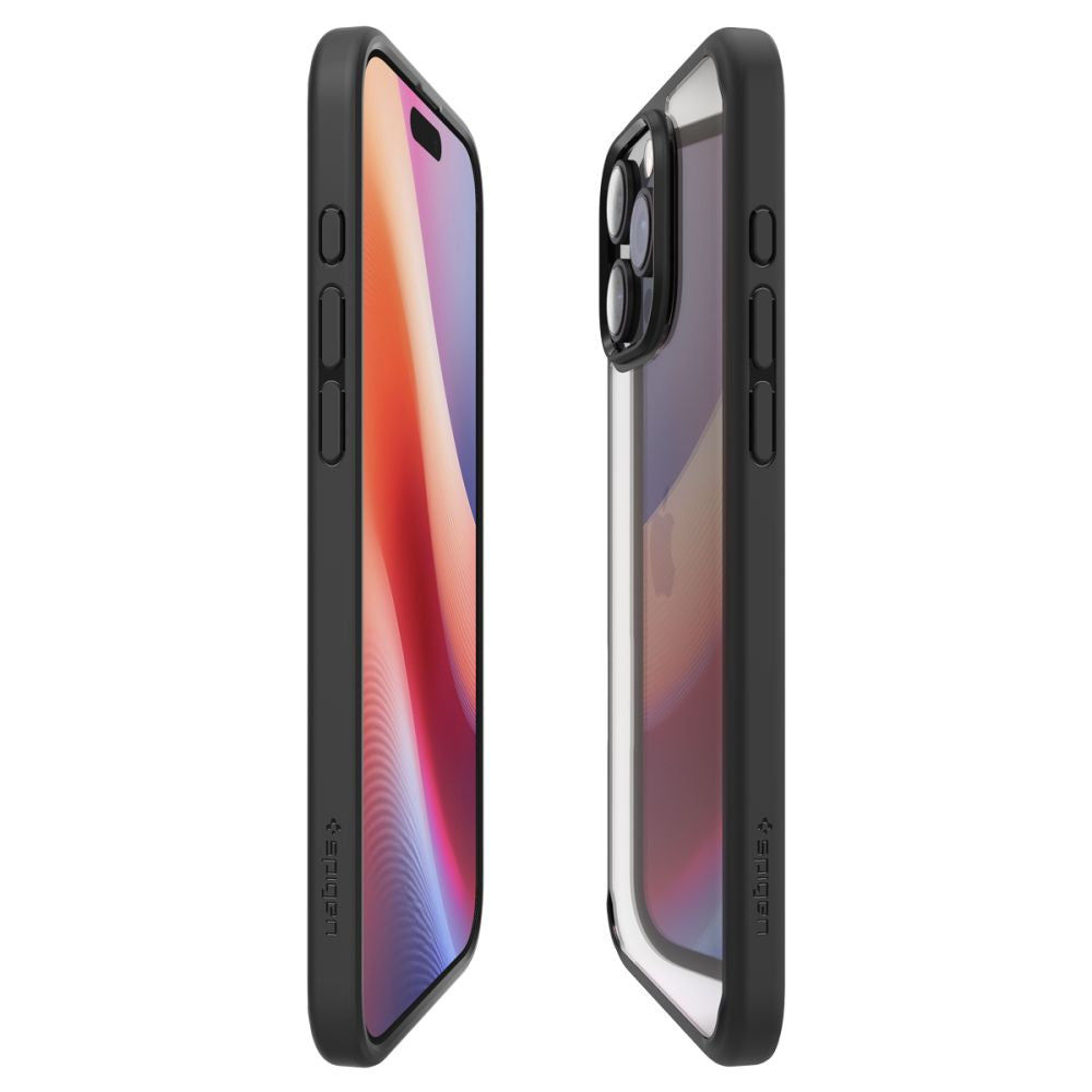 Hülle für Apple iPhone 16 Pro, Spigen, Ultra Hybrid, Mattschwarz