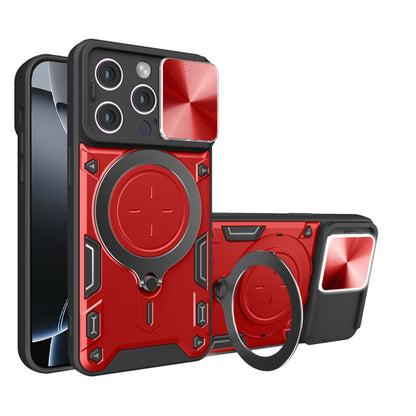 Hülle für Apple iPhone 16 Pro, Techsuit, CamGuard Pro, Rot