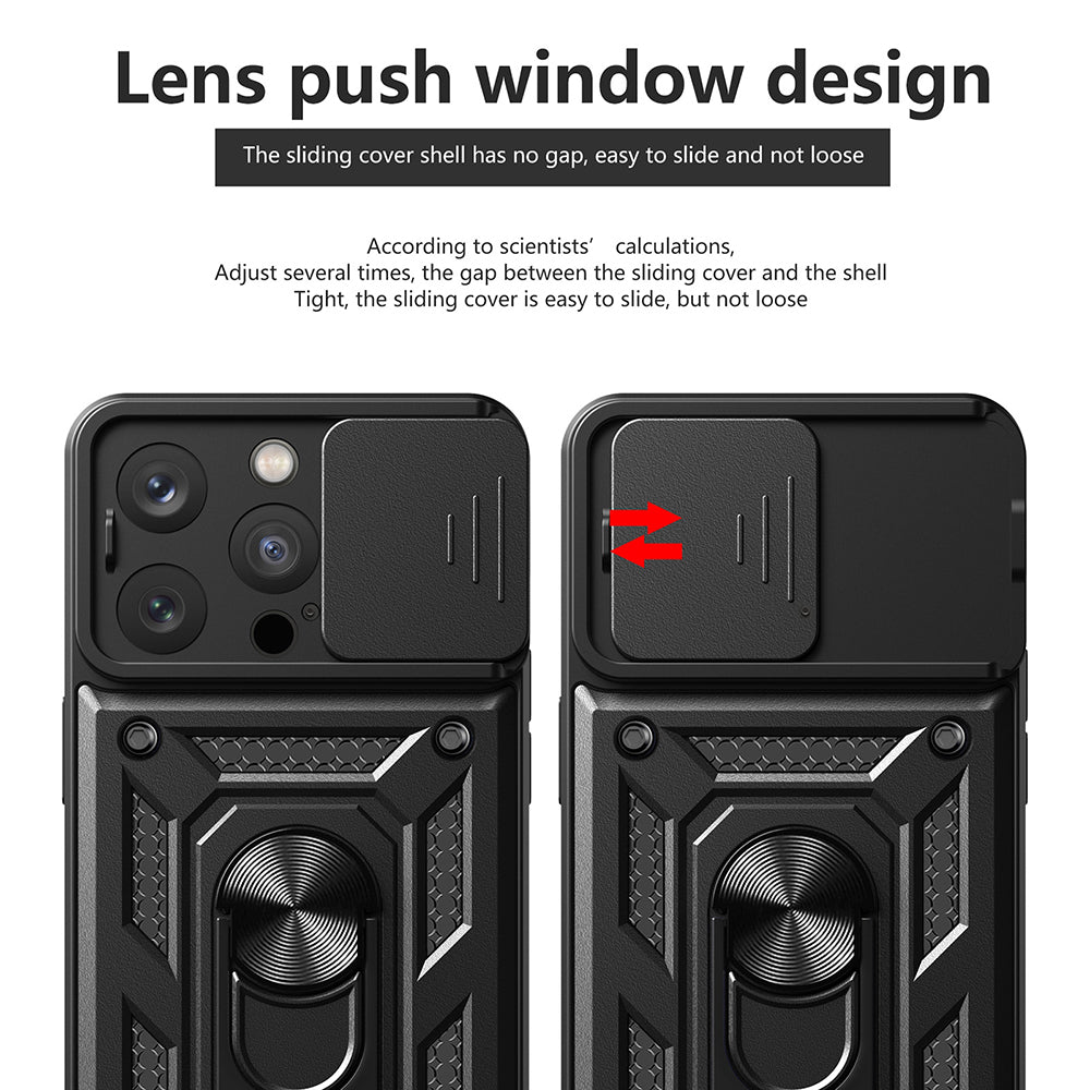 Hülle für Apple iPhone 16 Pro, Techsuit, CamShield, Schwarz