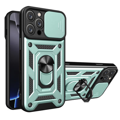 Hülle für Apple iPhone 16 Pro, Techsuit, CamShield, Grün