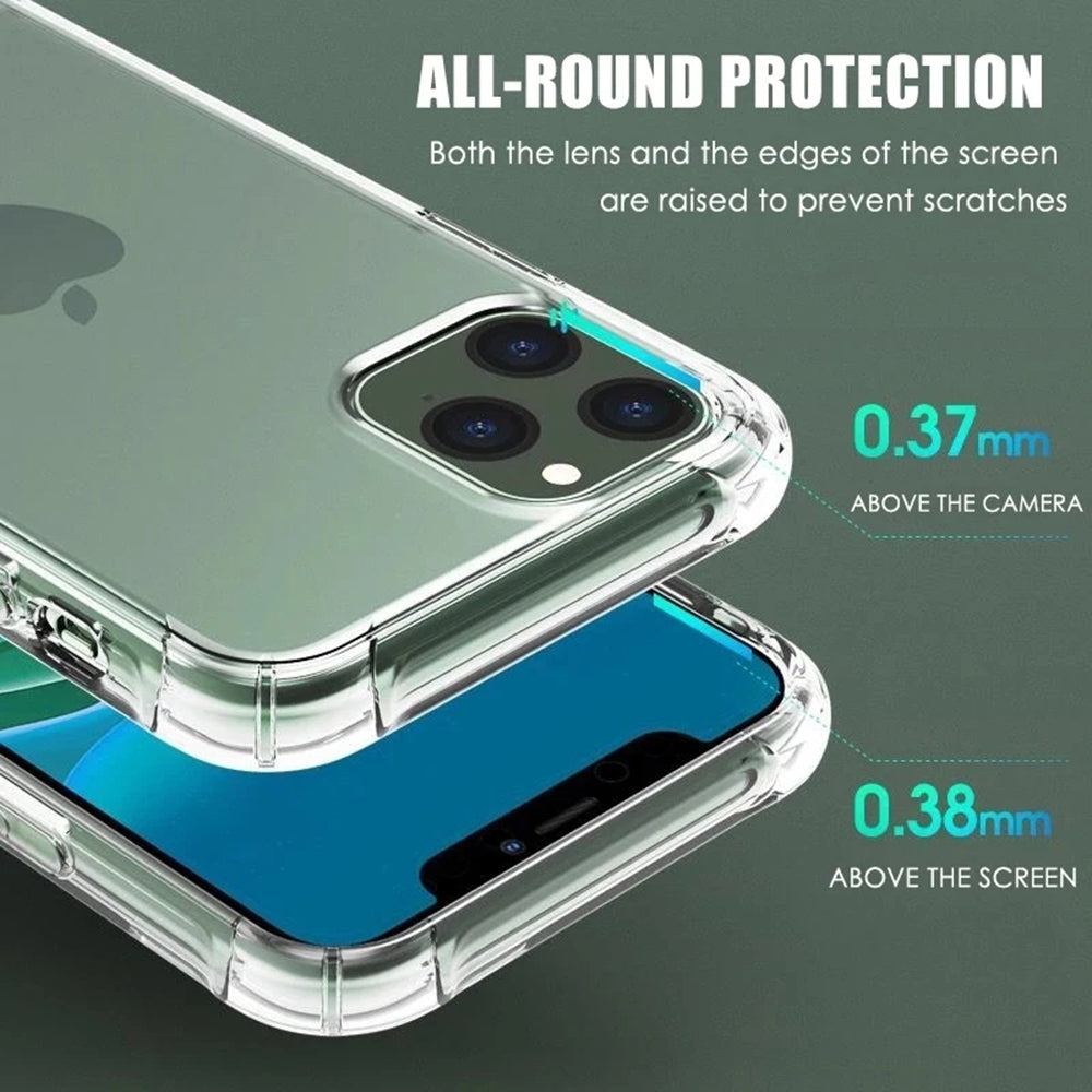 Case for Apple iPhone 16 Pro, Techsuit, Shockproof Clear (Big Lens Hole), Transparent