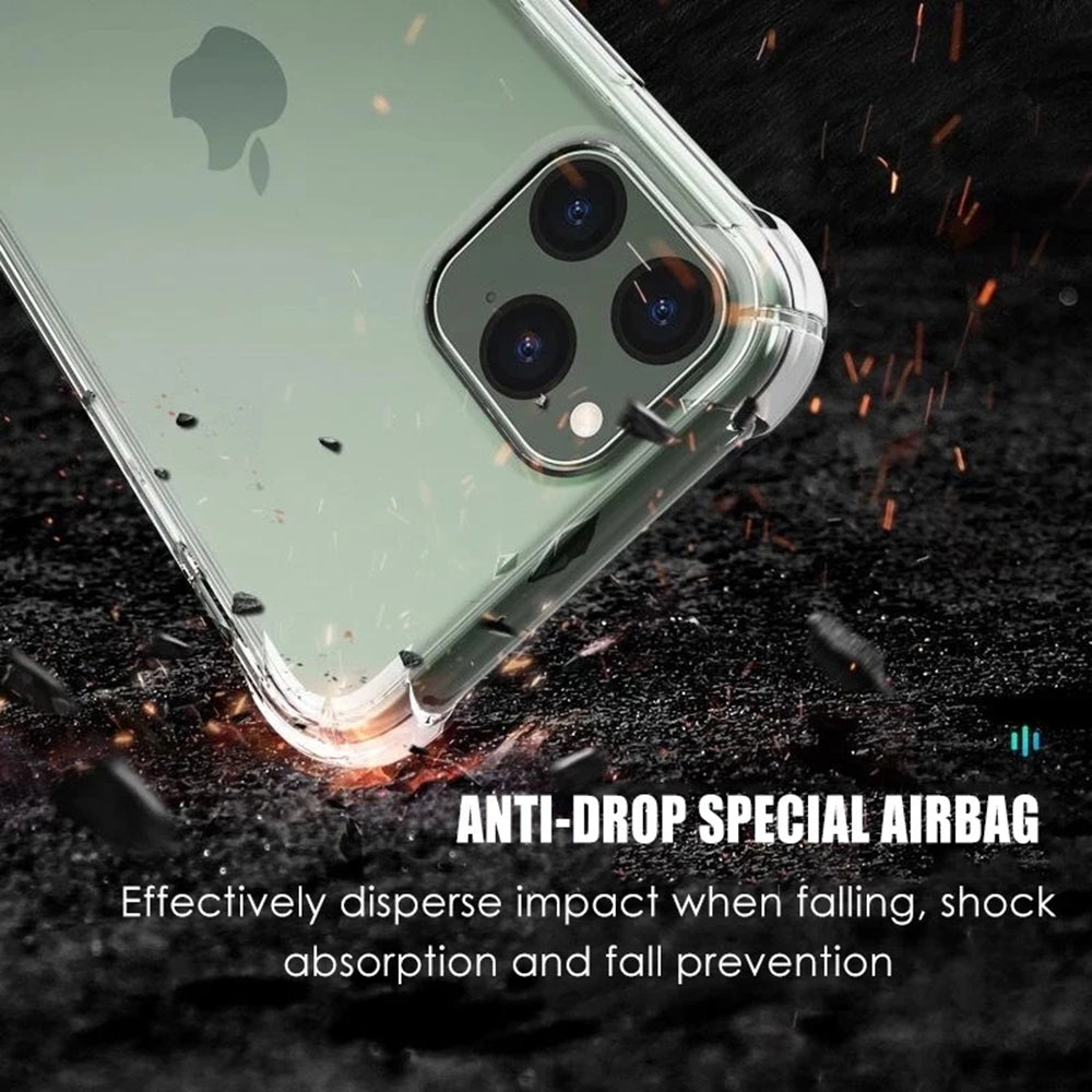 Case for Apple iPhone 16 Pro, Techsuit, Shockproof Clear (Big Lens Hole), Transparent
