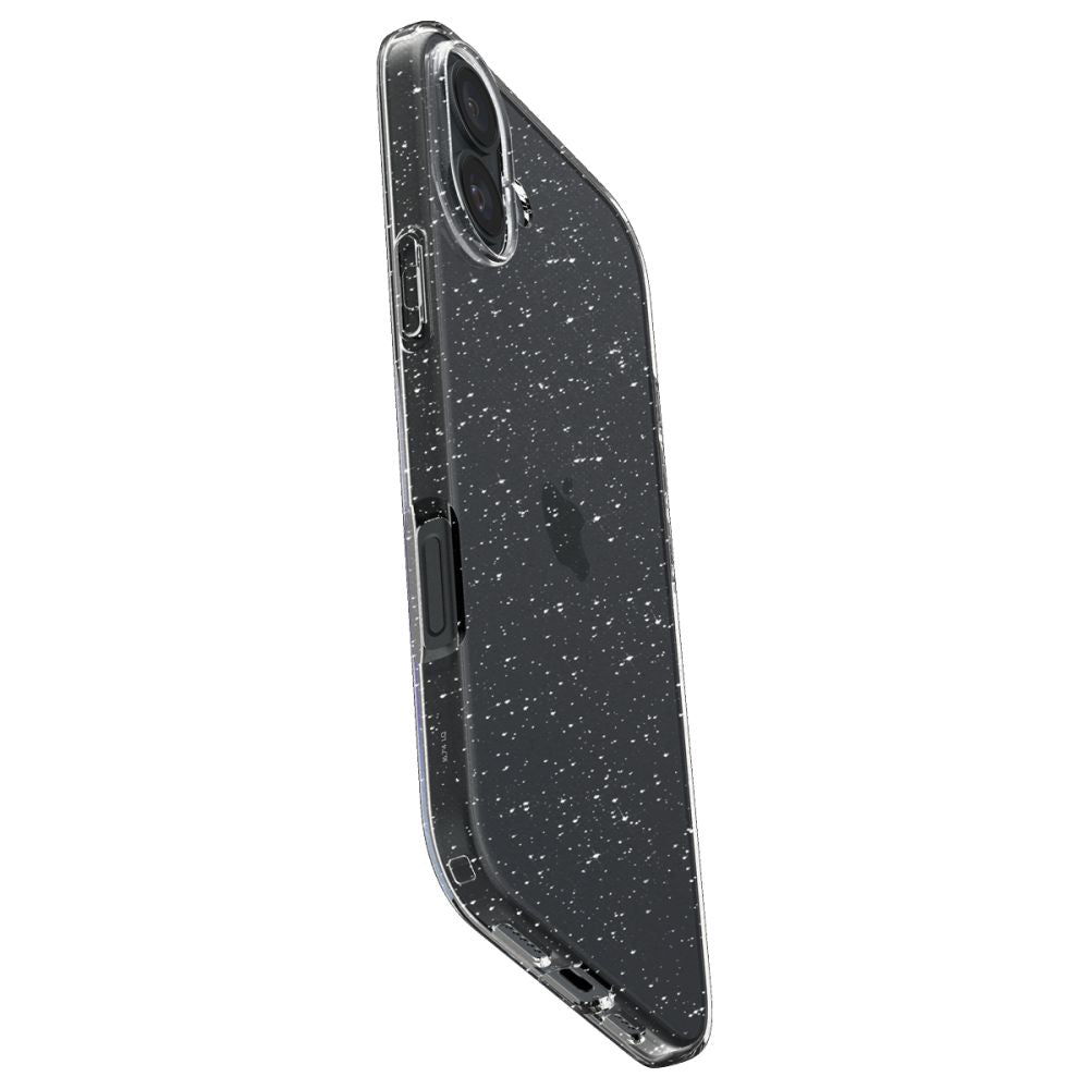 Hülle für Apple iPhone 16, Spigen, Liquid Crystal Glitter, Transparent ACS08192