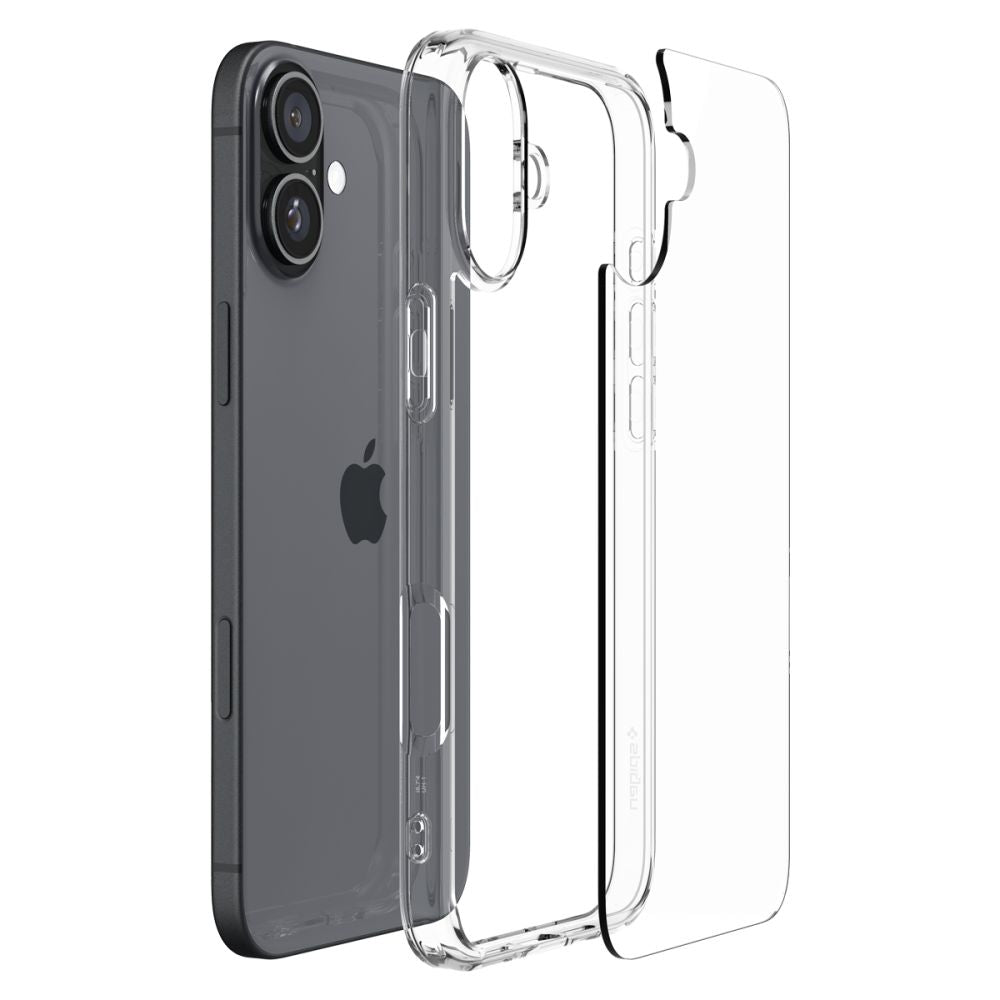 Hülle für Apple iPhone 16, Spigen, Ultra Hybrid, Transparent