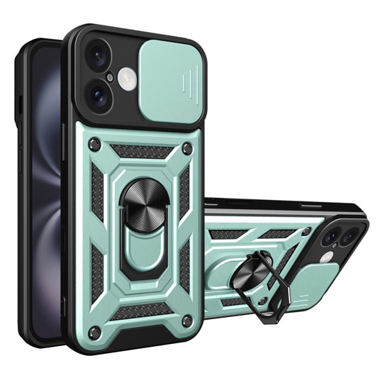 Hülle für Apple iPhone 16, Techsuit, CamShield, Grün