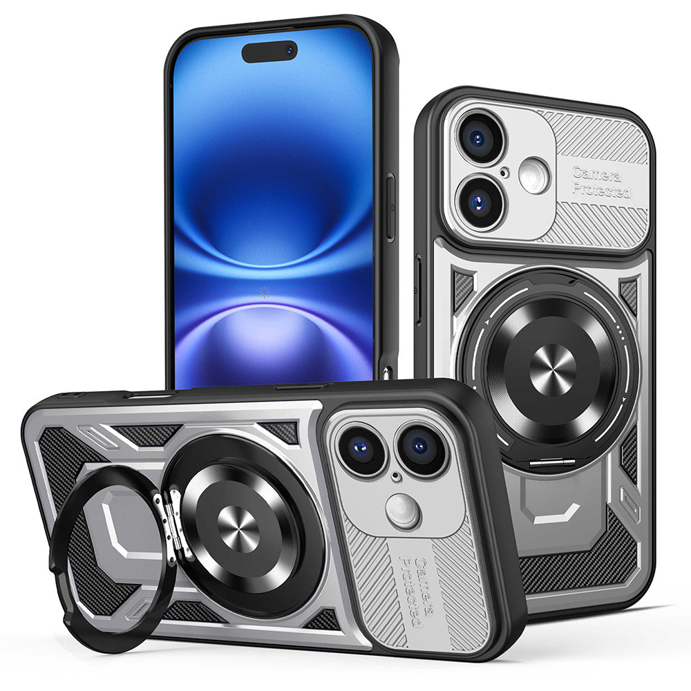 Case for Apple iPhone 16, Techsuit, RuggedCam, Gray