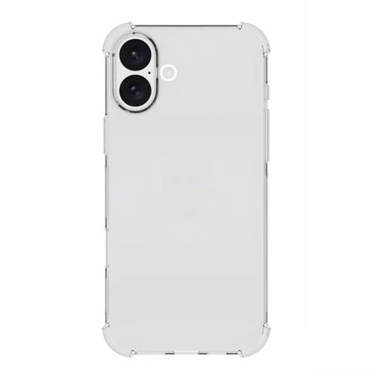 Hülle für Apple iPhone 16, Techsuit, stoßfest klar (großes Linsenloch), transparent