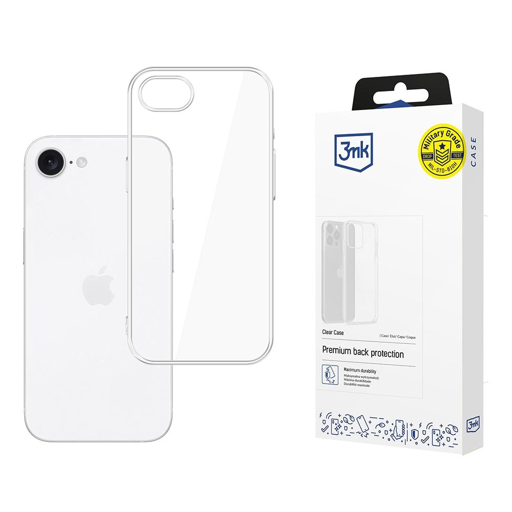 Case for Apple iPhone 17e / 16e, 3MK, Clear, Transparent