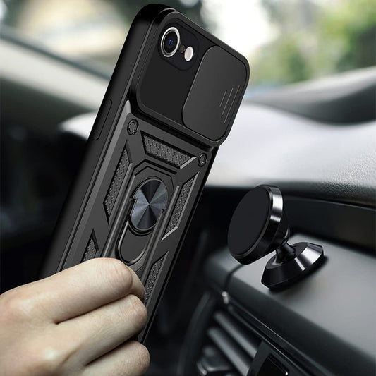 Hülle für Apple iPhone 17e / 16e, Techsuit, CamShield, Schwarz