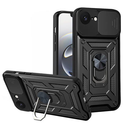 Hülle für Apple iPhone 17e / 16e, Techsuit, CamShield, Schwarz