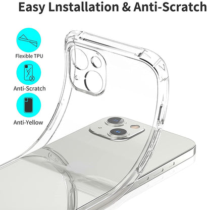 Case for Apple iPhone 17e / 16e, Techsuit, Shockproof Clear, Transparent
