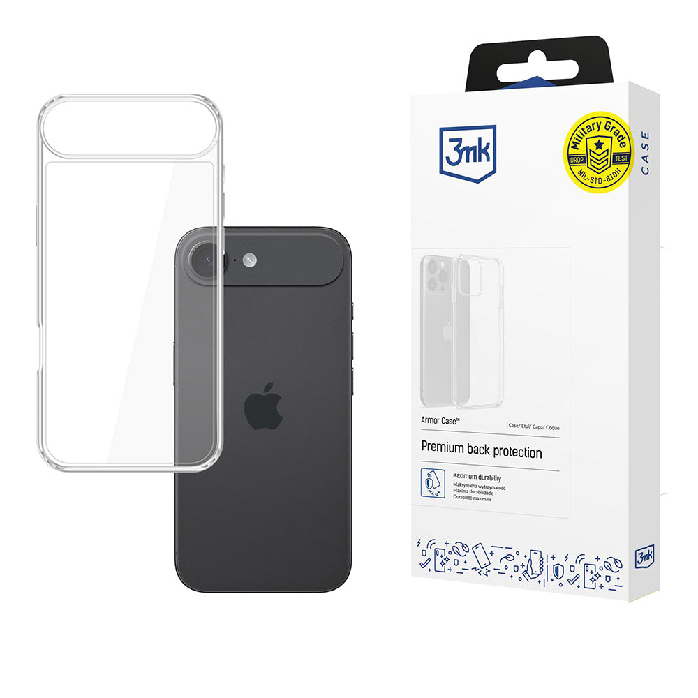 Hülle für Apple iPhone 17 Air, 3MK, Armor, Transparent