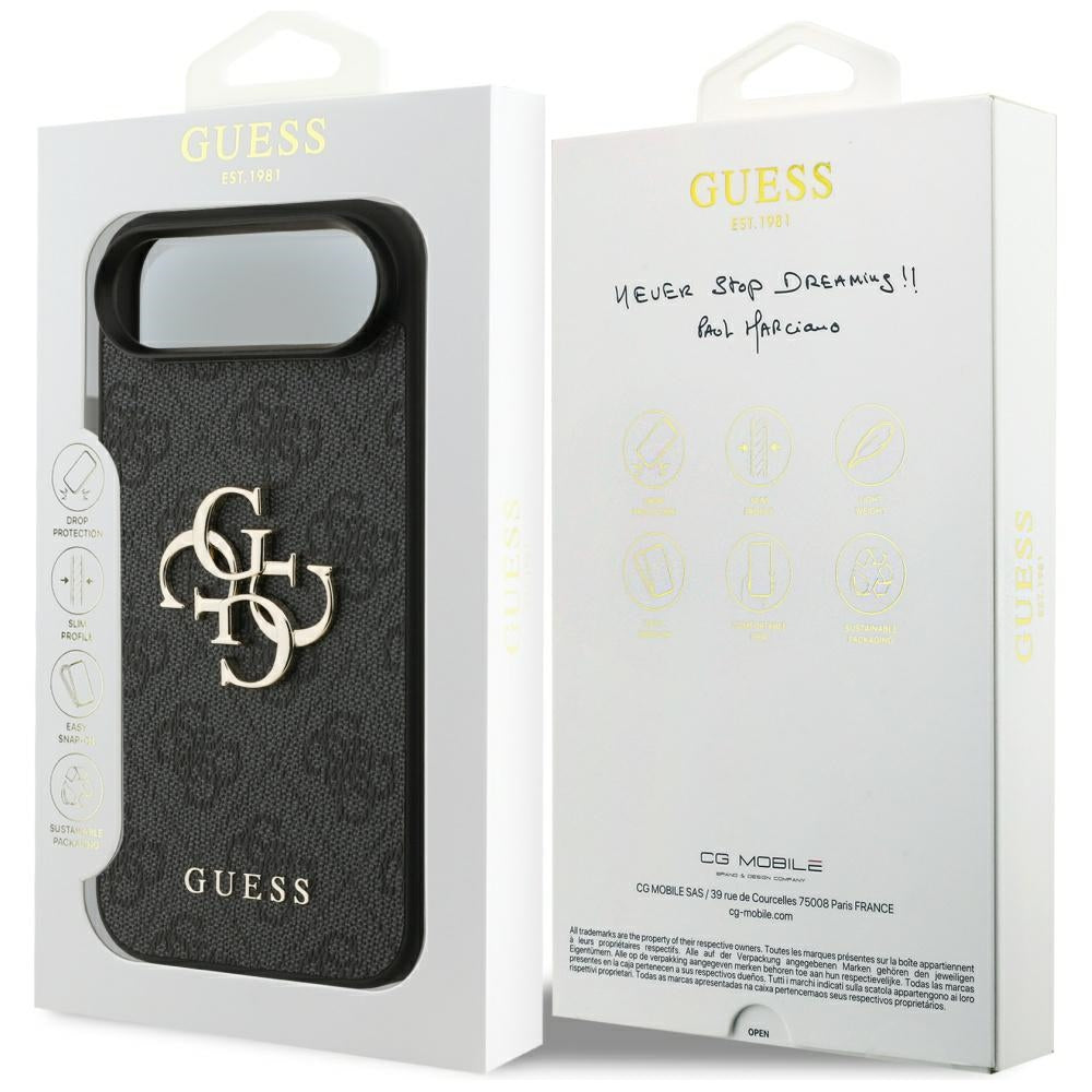 Case for Apple iPhone 17 Air, Guess, 4G Big Logo, Black