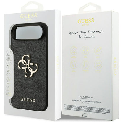 Case for Apple iPhone 17 Air, Guess, 4G Big Logo, Black
