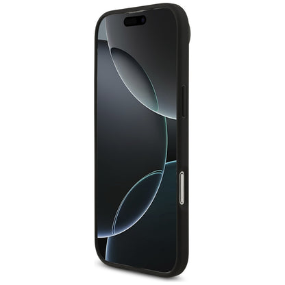 Hülle für Apple iPhone 17 Air, Guess, 4G Grained Big and Classic Logo, Schwarz