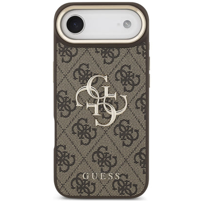 Hülle für Apple iPhone 17 Air, Guess, Big 4G Logo Classic, Goldenes Braun