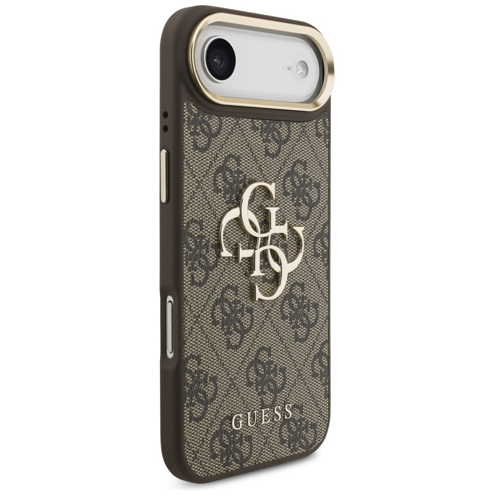 Hülle für Apple iPhone 17 Air, Guess, Big 4G Logo Classic, Goldenes Braun