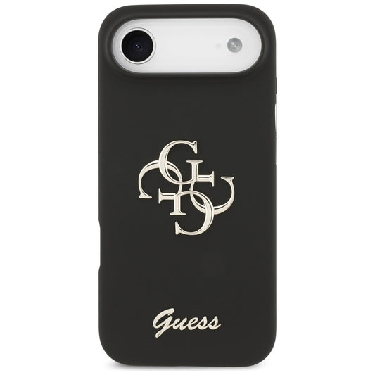 Hülle für Apple iPhone 17 Air, Guess, Big 4G Script, Schwarz