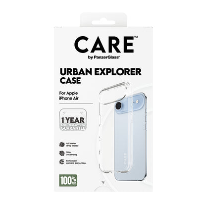 Case for Apple iPhone 17 Air, PanzerGlass, Urban Explorer Care, Transparent